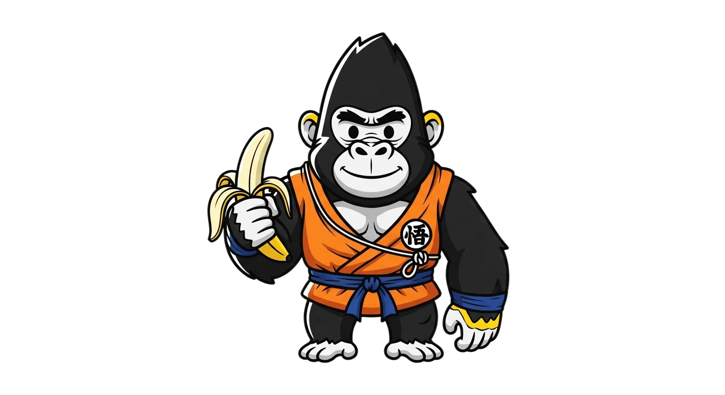 gorila con traje de goku