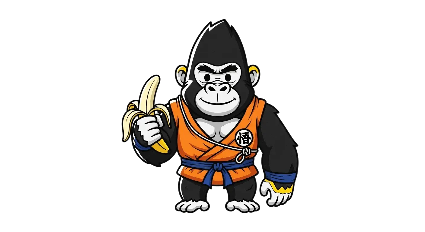 gorila disfrazado de goku