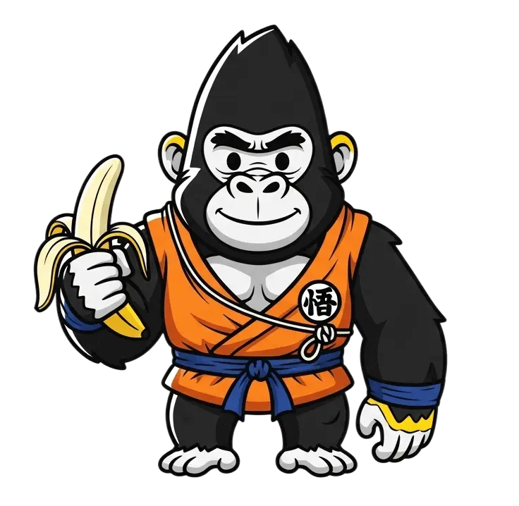 gorila con traje de goku