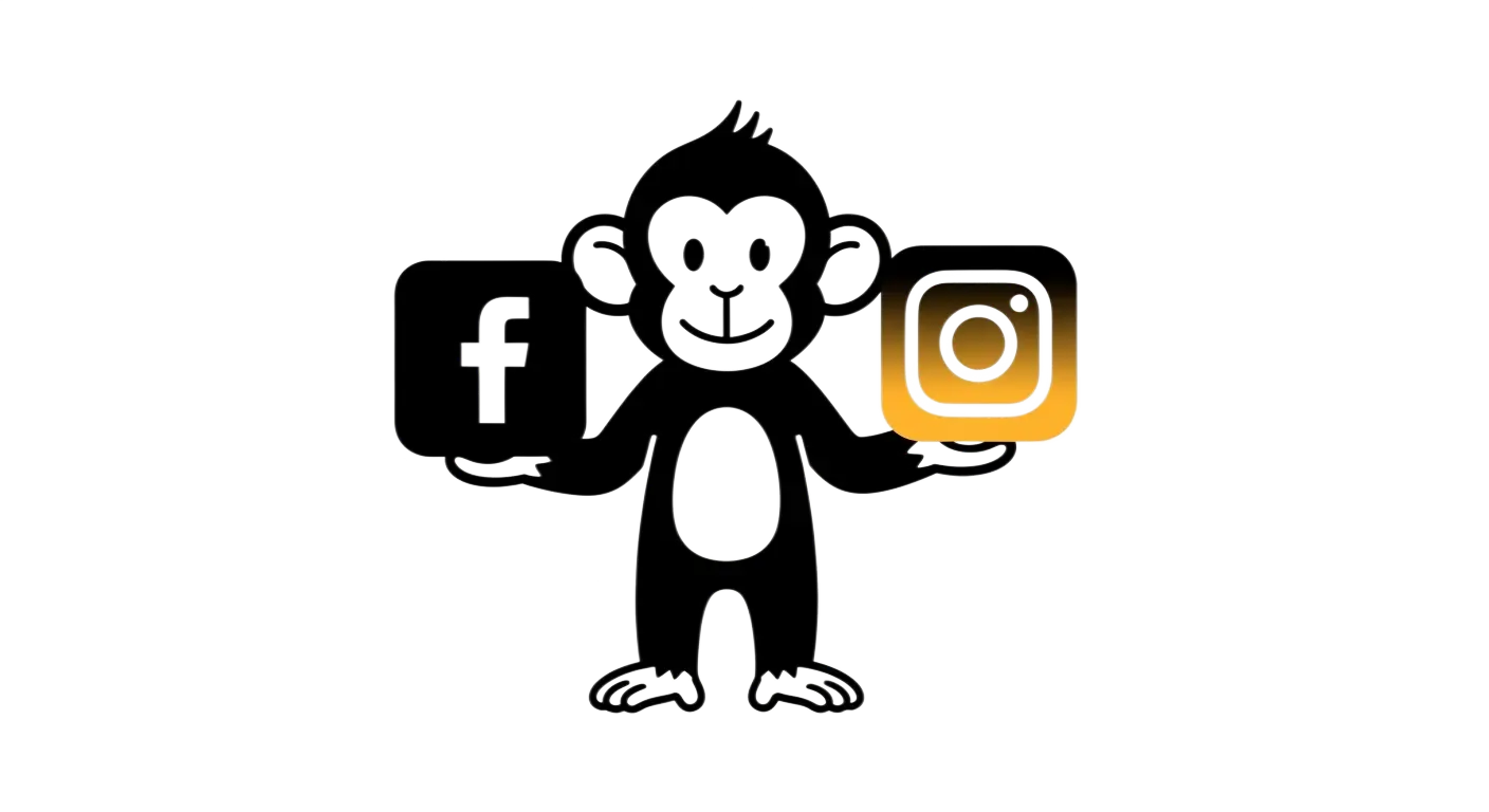 MONO CON LOGOS DE REDES SOCIALES