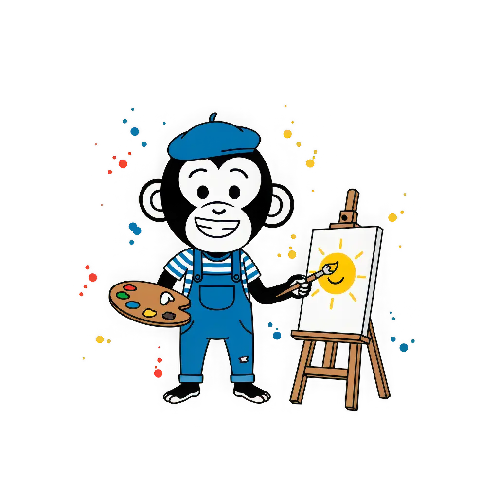 Monito pintor