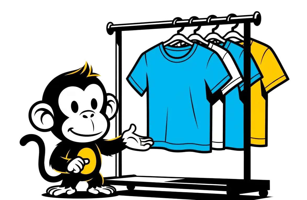 monito con playeras