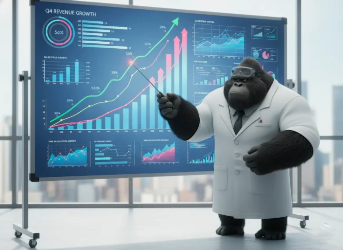 Gráfica de crecimiento de ingresos y retorno de inversión por servicios de SEO en Guatemala.